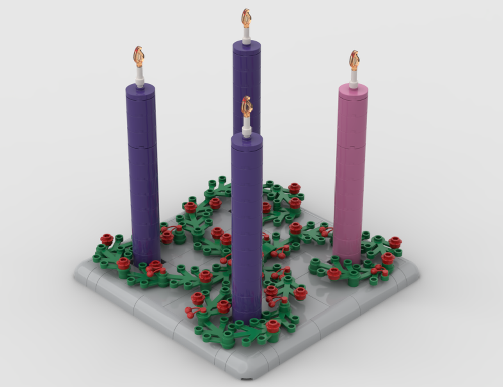 Lego Advent candles
