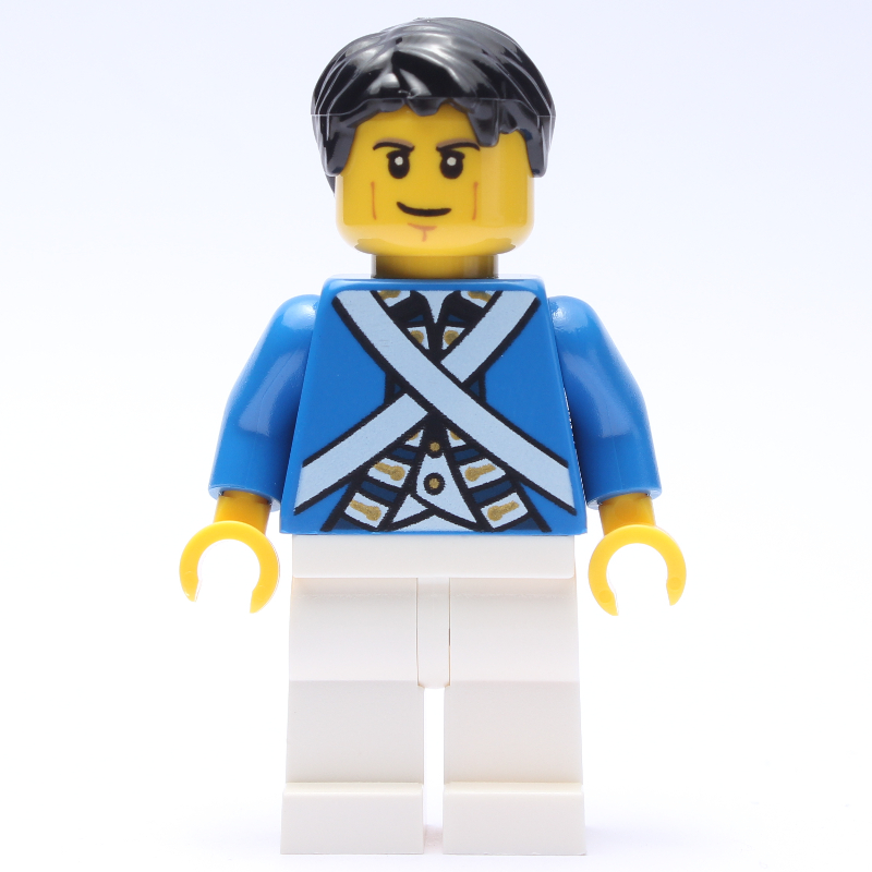 Lego Soldier (Bluecoat) - Black Hair