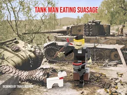 Tank Man Eating Sausage