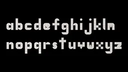 Lower case letters