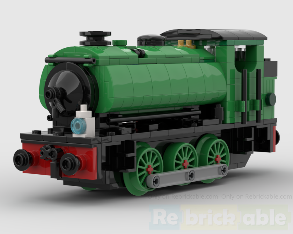 Lego Hunslet Austerity 0-6-0ST [Bright Green] (6 Wide)