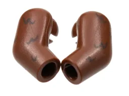 Arm, (Matching Left and Right) Pair with Dark Brown Fur Pattern / Reddish Brown