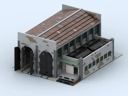 Train Maintenance Building with Machine Shop