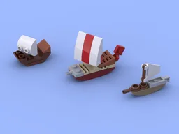 Mini sailing ships (trading fleet)