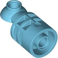 Brick Round 2 x 2 D. Tube with Rotation Joint Ball Half / Medium Azure