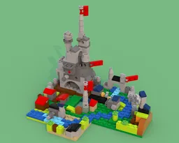 Castle with the village