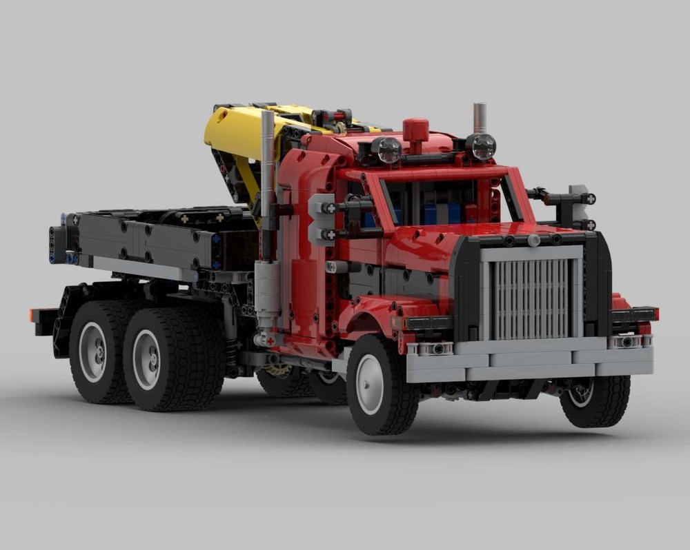 Lego Red American Cranetruck