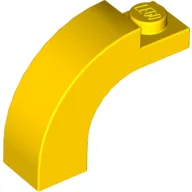 Brick Arch 1 x 3 x 2 Curved Top / Yellow