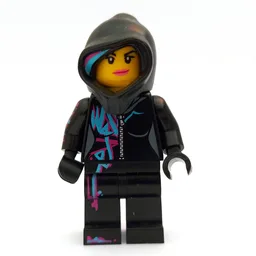 Wyldstyle in black jumpsuit with hood