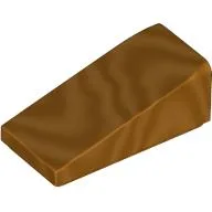 Brick Sloped 18° 2 x 1 x 2/3 / Metallic Gold