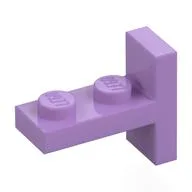 Bracket 1 x 2 with 1 x 2 Vertical Studs / Medium Lavender