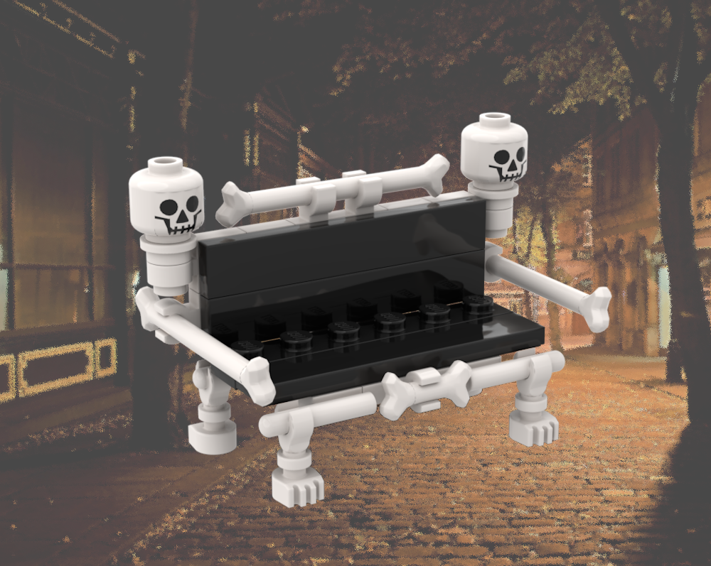 Lego Bone Bench - Autumn Village