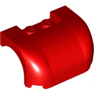 Vehicle Body, Wheel Arch / Mudguard 3 x 4 x 1 2/3 Curved Front / Red