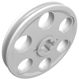 Technic Wedge Belt Wheel [aka Pulley] / White