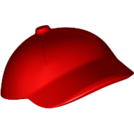 Lego Hat / Cap Large, 5 Seams, with Pin Attachment / Red
