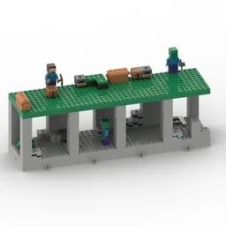 LegacyLego Special - The 1st Minecraft MOC I made - simply titled "Minecraft World"