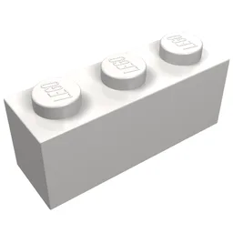 Brick 1 x 3 / Very Light Bluish Gray