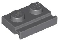 Plate Special 1 x 2 with Door Rail