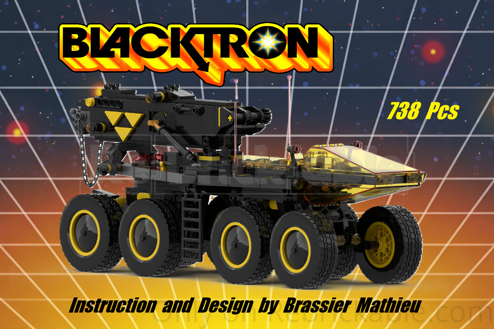 Lego Mobile tow truck transport Blacktron I 6950