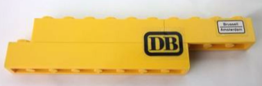 Lego Stickered Assembly 11 x 1 x 2 with 'DB' and 'Brussell Amsterdam' Pattern (Stickers) - Set 7710