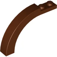 Brick Arch 1 x 6 x 3 1/3 Curved Top / Reddish Brown