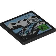 Tile 4 x 4 with Truck Pulling Bank Safe Print