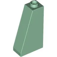 Brick Sloped 75° 2 x 1 x 3 with Hollow Stud / Sand Green