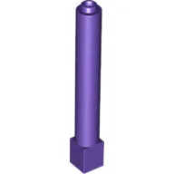 Support Round 1 x 1 x 6 Solid Pillar / Dark Purple