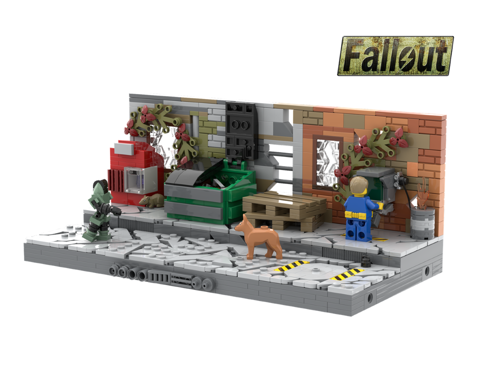 Lego Fallout 4: Wasteland Street - Vault 81 Compatible