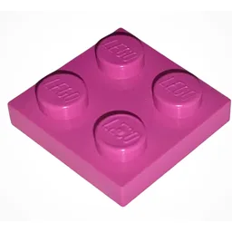 Plate 2 x 2 / Medium Dark Pink