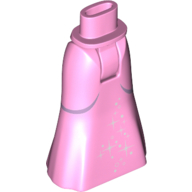 Lego Minidoll Hips and Full Length Skirt with Starburst Print / Bright Pink