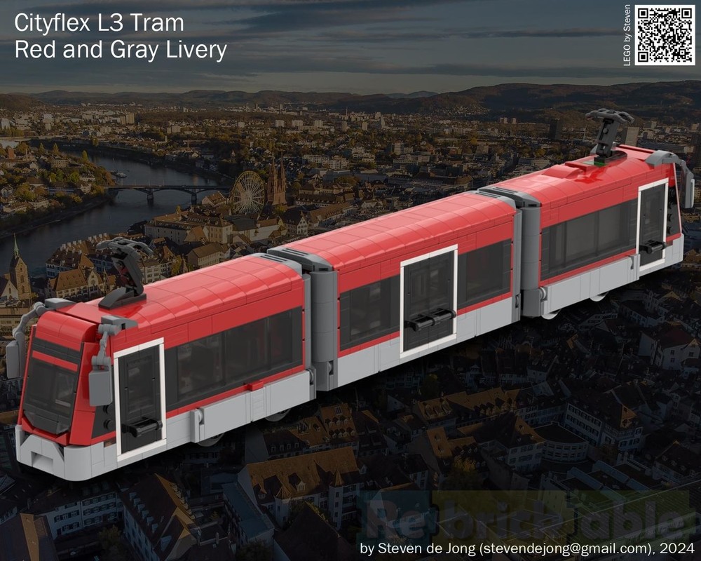 Lego Cityflex L3 Tram (City Scale, RC)