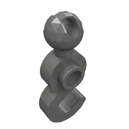 Hook with Towball / Dark Bluish Gray