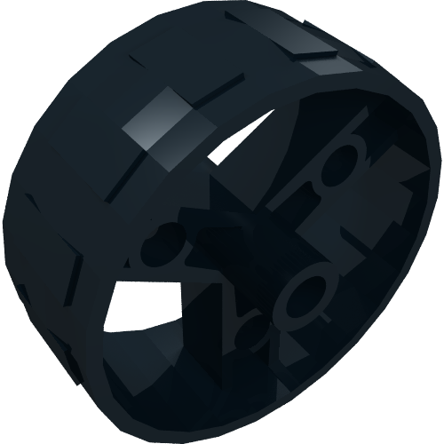 Lego Wheel 41mm Znap Thin Tread / Black