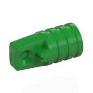 Lego Hinge Cylinder 1 x 2 Locking with 1 Finger and Axle Hole On Ends [No Side Slots] / Bright Green