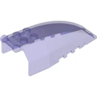 Windscreen 8 x 4 x 2 with 4 Studs and Handle / Trans-Purple