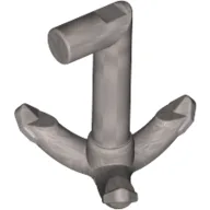 Tool Grappling Hook with 90° Shaft / Flat Silver