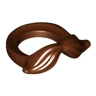 Minifig Neckwear Moustache / Reddish Brown