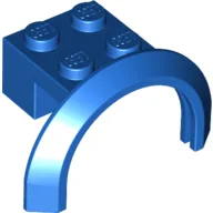 Wheel Arch, Mudguard 4 x 2 1/2 x 2 with 2 x 2 Plate / Blue