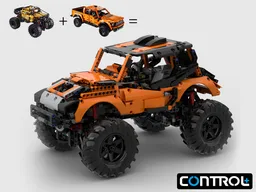 42126 + 42099 Alternative Design 4X4 off road Jeep with RC (control+)