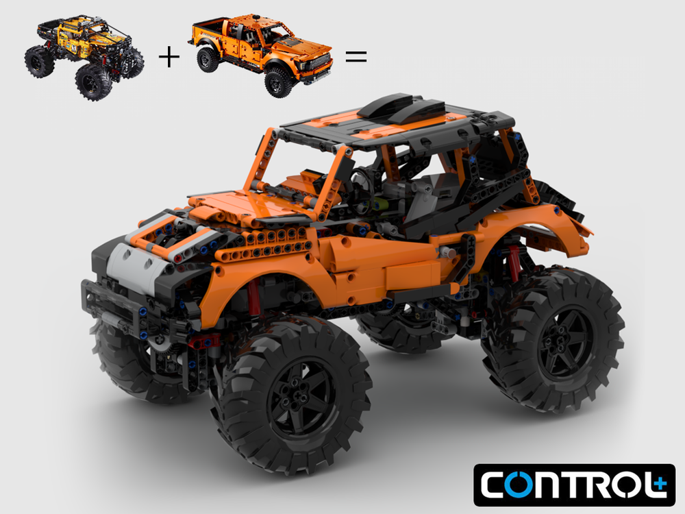 Lego 42126 + 42099 Alternative Design 4X4 off road Jeep with RC (control+)