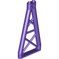 Lego Support 1 x 6 x 10 Girder Triangular / Dark Purple