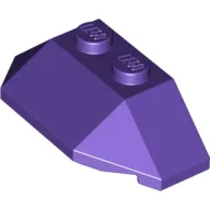 Brick Wedged, Sloped 45° 2 x 4 Triple / Dark Purple