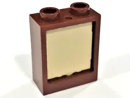 Window 1 x 2 x 2 Flat Front with Tan Glass (60592 / 60601)