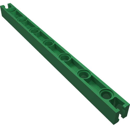 Lego Znap Beam 15, 7 Holes / Green