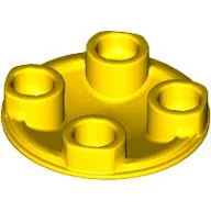 Plate Round 2 x 2 with Rounded Bottom [Boat Stud] / Yellow