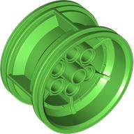 Lego Wheel 43.2 x 26 Technic Racing Small with 6 Pinholes / Bright Green