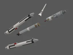 Titan IIIM with Apollo CSM study (1:110 Saturn V scale)