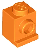 Brick Special 1 x 1 with Headlight / Orange