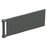 Lego Flag 7 x 3 with Rod / Dark Gray